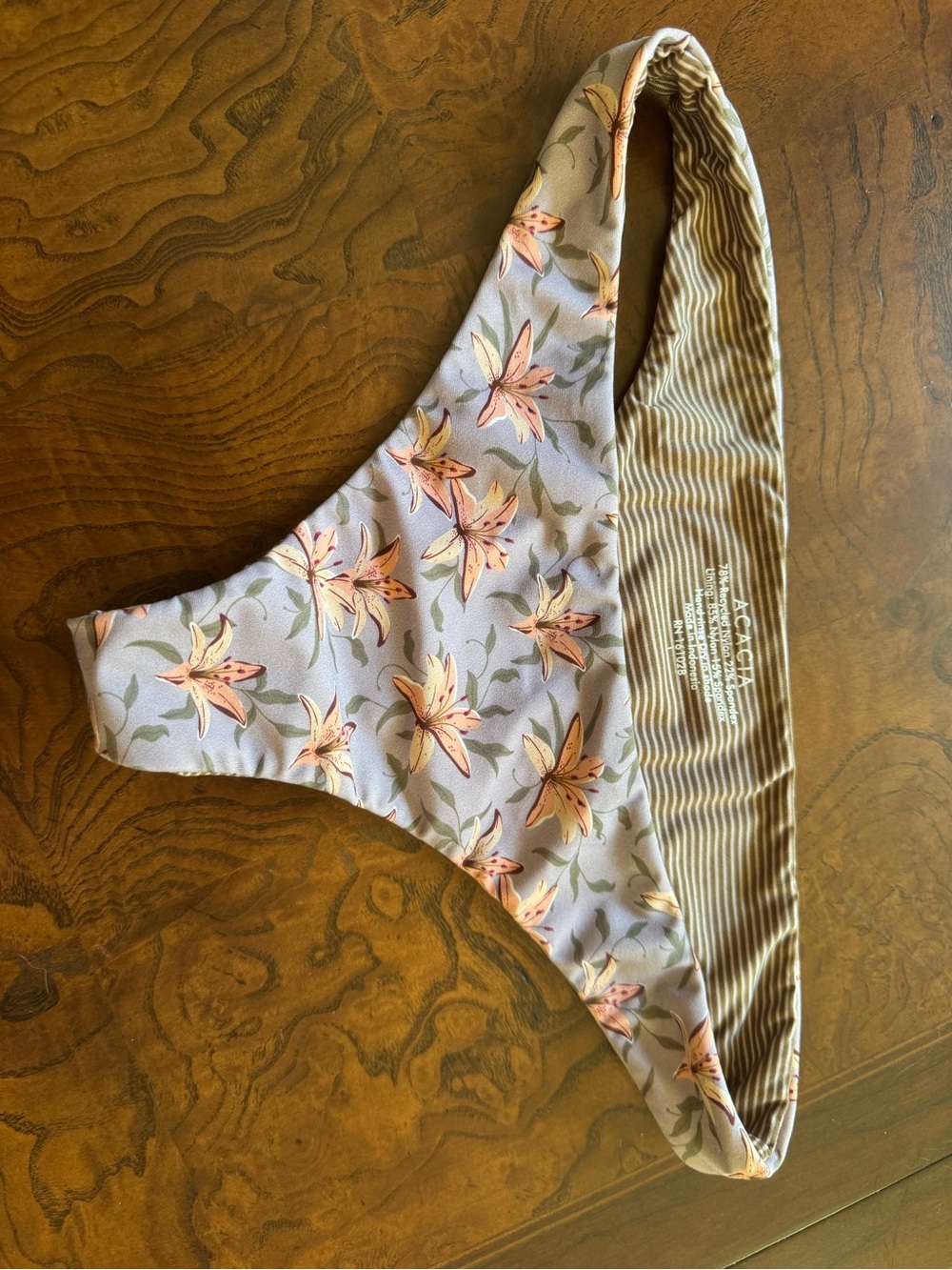 ACACIA LILY ๐ swimwear Lavender Floral and Tan Four piece set. - Picture 5 of 15